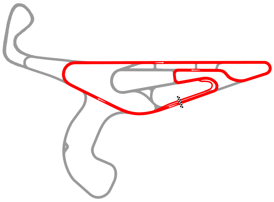 Autodromo Victor Borrat Fabini - Circuito 2 con curva Beco Passadore