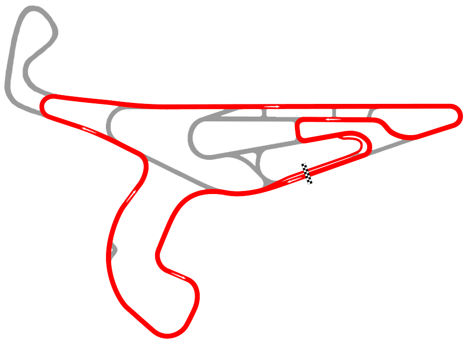 Autodromo Victor Borrat Fabini - Circuito 2 con Extension y Gota de Agua