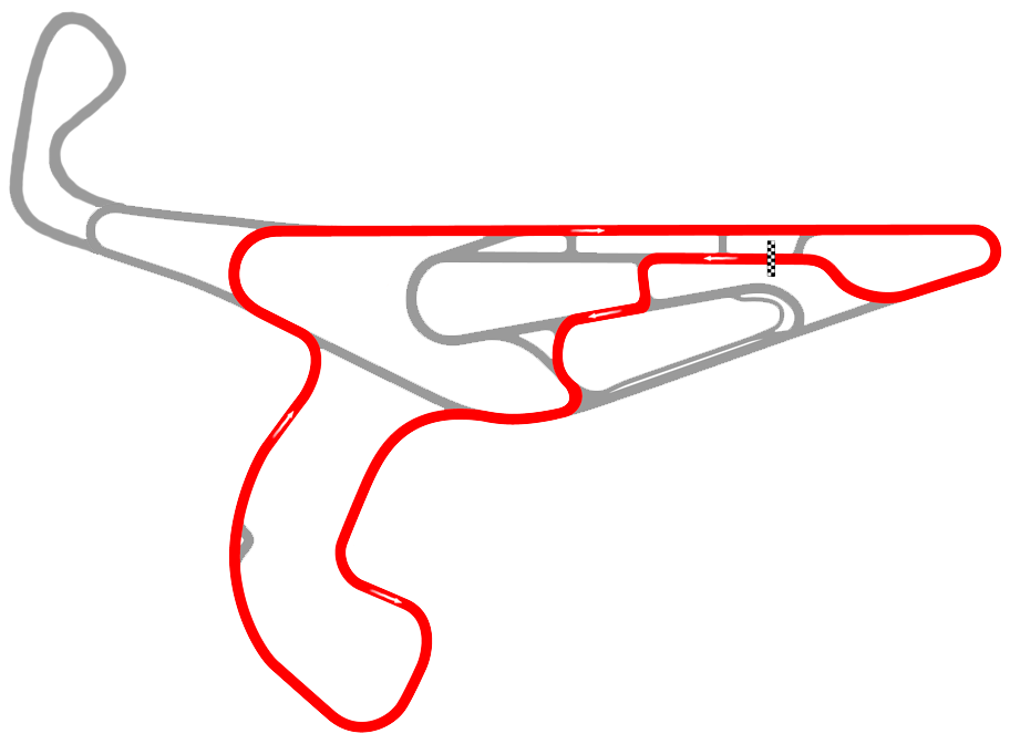 Autodromo Victor Borrat Fabini - Circuito 5 con Extension y curva Beco Passadore