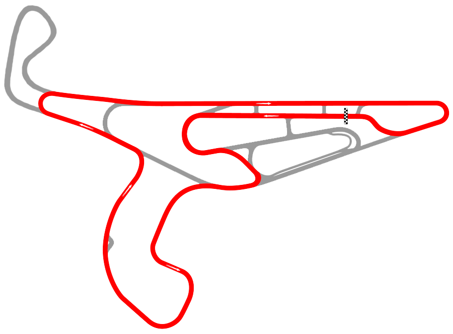 Autodromo Victor Borrat Fabini - Circuito 6 con Extension y Gota de Agua